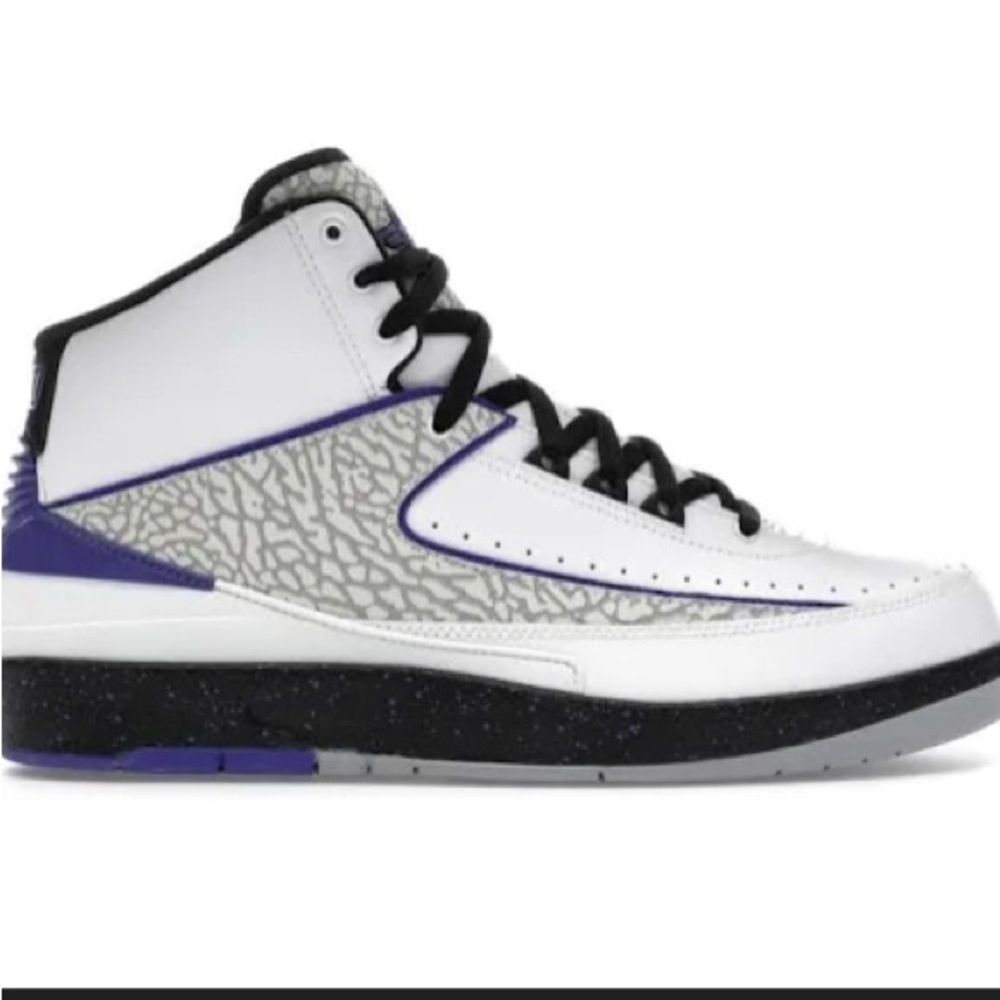Jordan Black and White Sneakers with Gray Accents